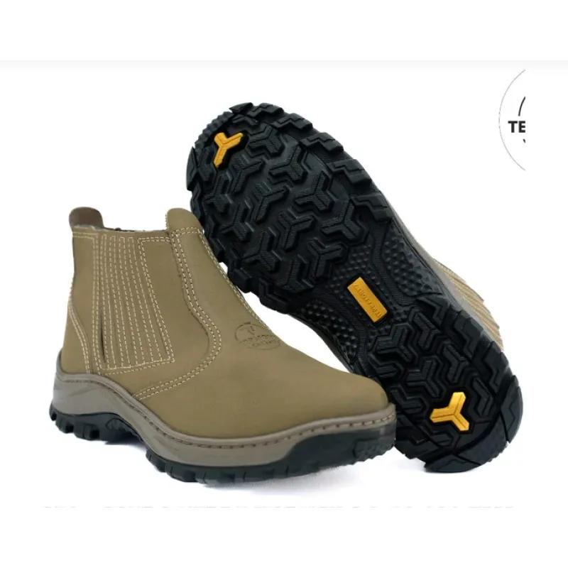 Botina Couro Verde Nobuck REF 870 - Terrafortz