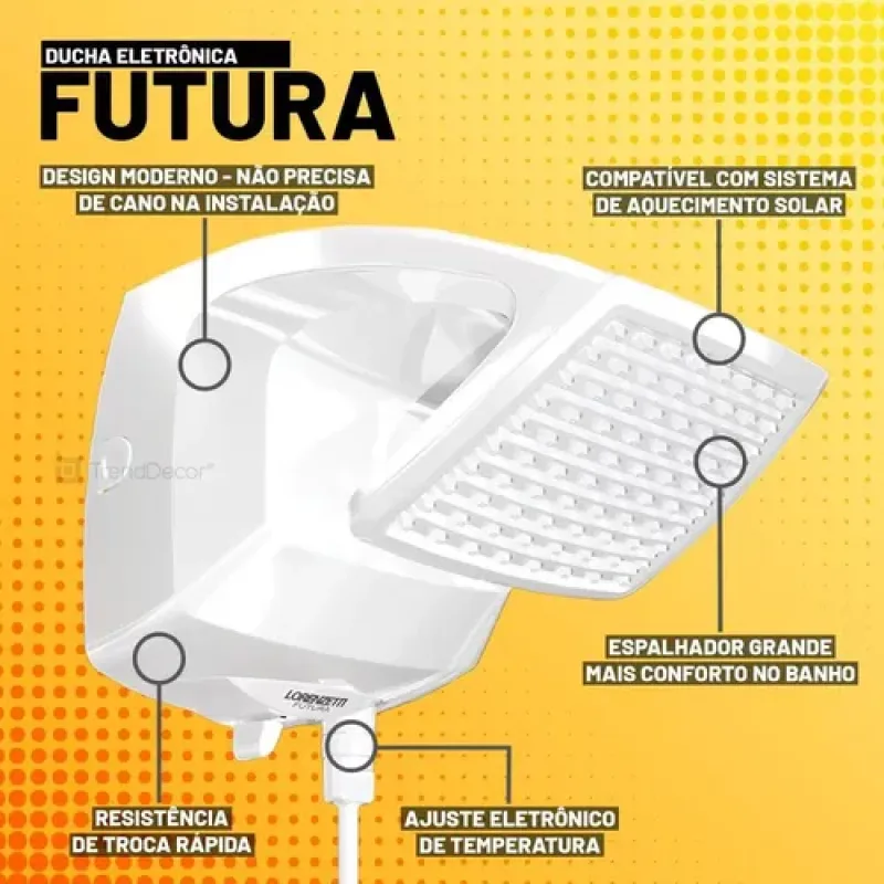 Ducha Futura Eletronica 220V - Lorenzetti