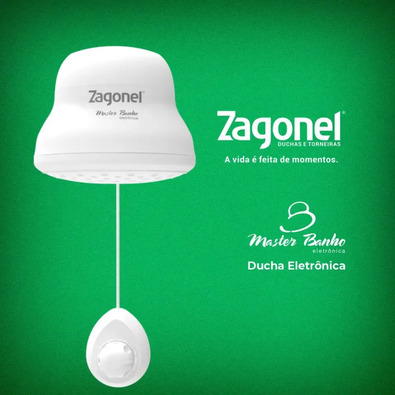 Chuveiro Ducha Eletronica Master Banho 127V 5500W - Zagonel — Eletrônicos